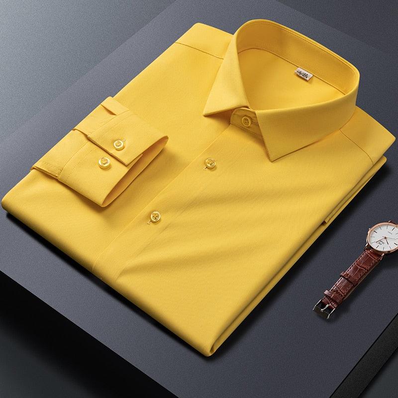 Camisa Social Lisa Em Fibra de Bambú - EcoChic / Descubra o Conforto Absoluto com Nossa Camisa Social em Fibra de Bambu!
